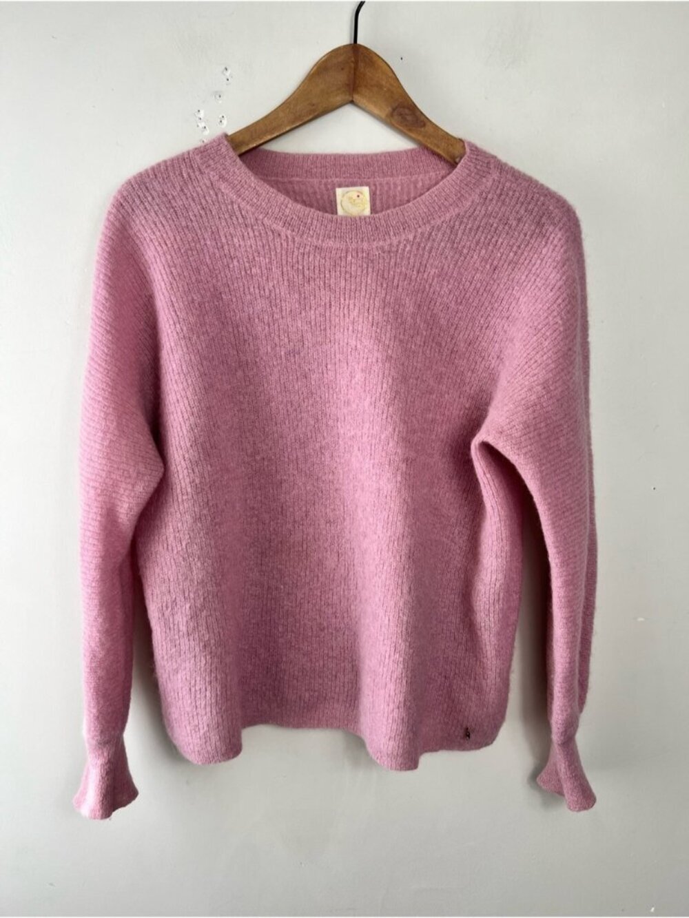 Des Petits Hauts Babali Sweater Pink Pullover SZ Small Kid Mohair Alpaca Blend